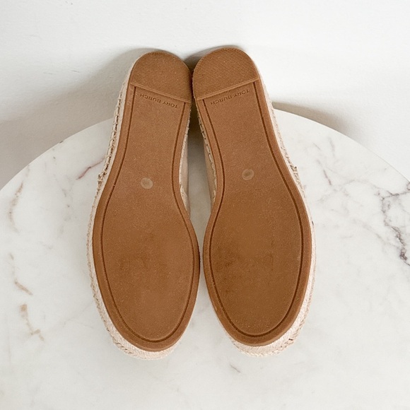 NEW Tory Burch Floral Embroidered Embellished Espadrilles Size 9 - Picture 7 of 7